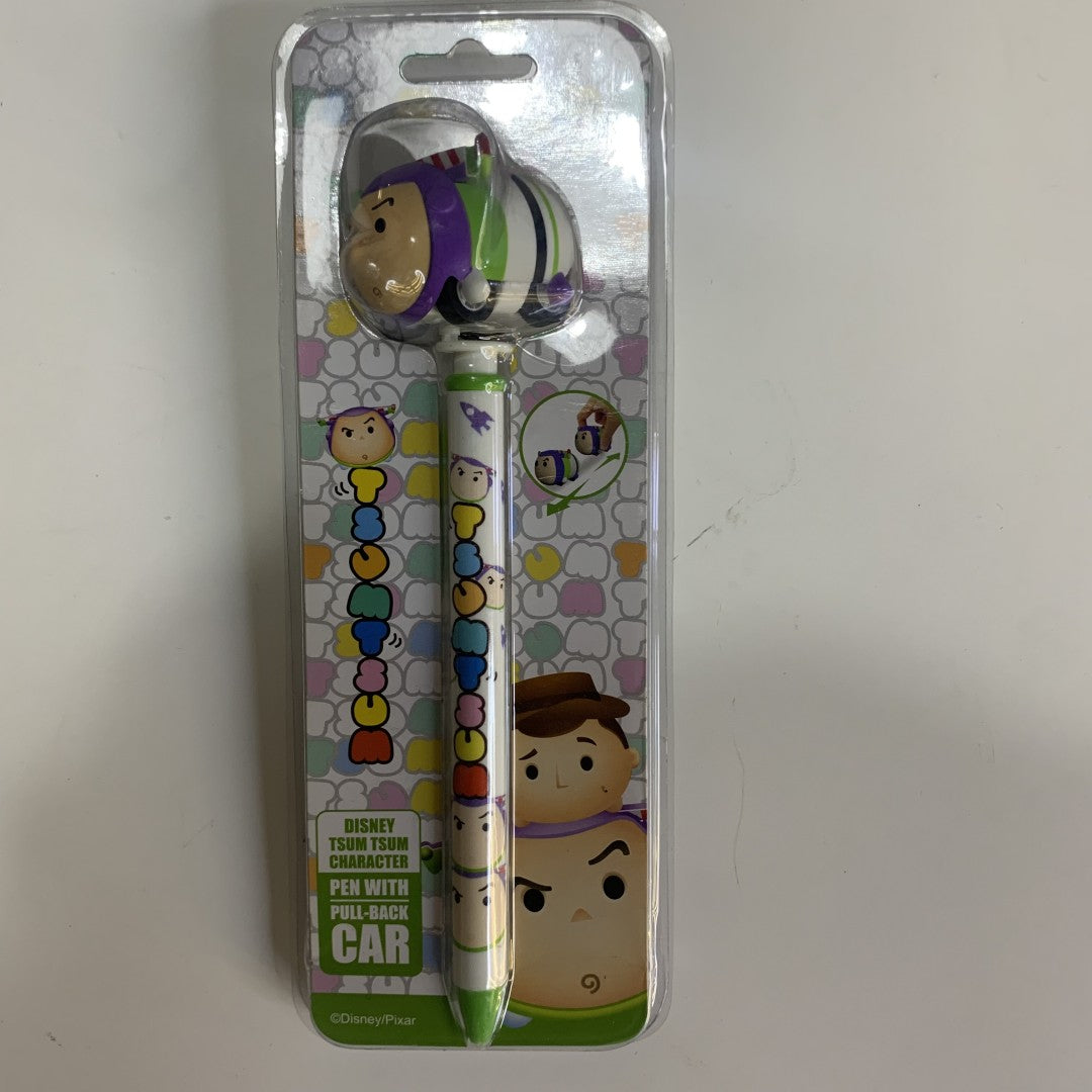 Disney Pen With Pull-back Car And Classic Mickey Series Bobblehead Pen