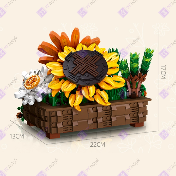 Toy Building Block - Flower (Sunflower & Daisy)