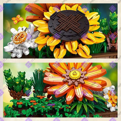 Toy Building Block - Flower (Sunflower & Daisy)