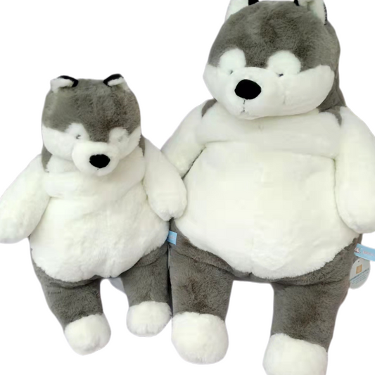 Fluffy Plush Toy Lazy Husky Wolf plushy toy