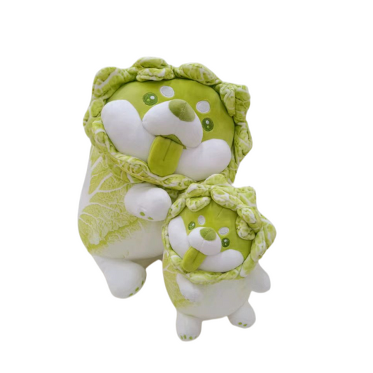 Cabbage dog Pillow Plush Toy  Bok Choy Dog